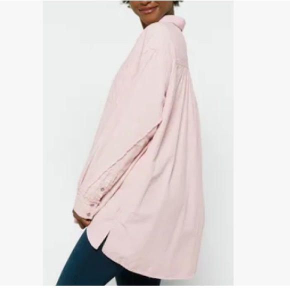 Free People Oxford Dreams Cotton Button-up Shirt   50% OFF - Picture 4 of 8